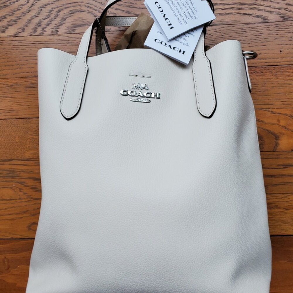 BNWT COACH THEA CROSSBODY TOTE SMALL in CHALK
